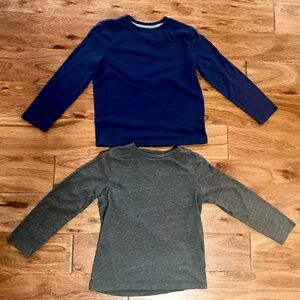 Old Navy Kids Long Sleeve Tees - Navy and Charcoal